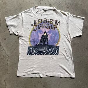 Vintage 80s Jefferson Starship Modern Times Tour T-Shirt L Single Stitch 1981